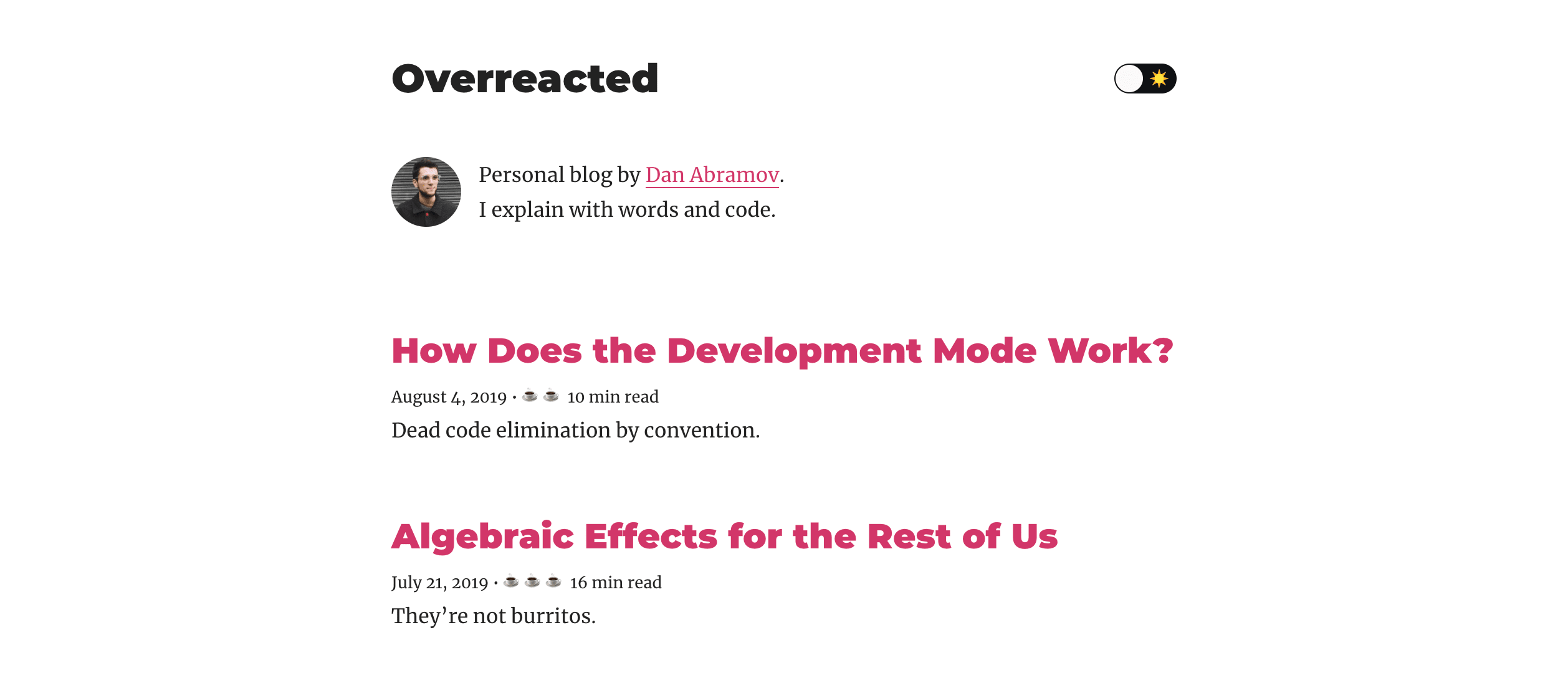 Overrreacted case study thumbnail